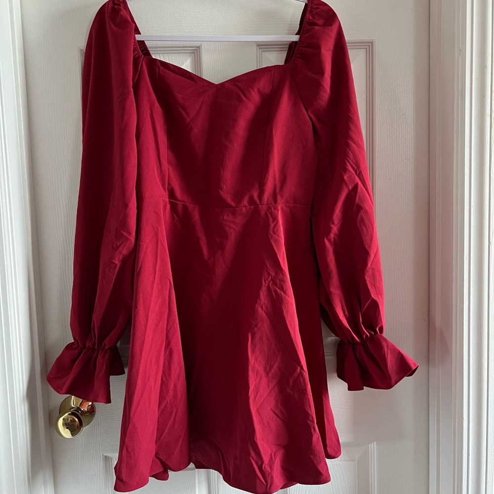 New never worn burgundy dress!